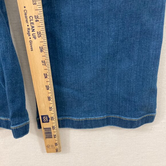 SPANX Flare Soft Stretch Pull-on Jeans in Vintage Indigo Denim Size Large - Picture 8 of 10
